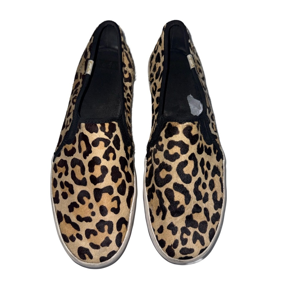 KATE SPADE Pony hair Leopard Animal Print Sneakers 8.5 - Picture 9 of 9
